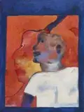 Robert Hodgins, The Boy is Father to the Man, oil on canvas