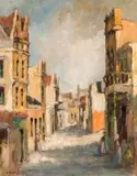 Caledon Street Scene, District Six by Alexander Rose-Innes, oil on canvas board, offered May 2013