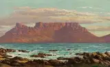 Table Mountain Viewed from Bloubergstrand by Tinus de Jongh, oil on canvas, sold May 2013