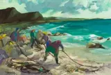 Marjorie Wallace, West Coast Fisherwomen Bringing in the Nets