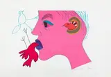Moving Birds by Walter Battiss, screenprint in colours, sold May 2013