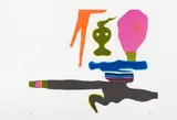 Untitled by Walter Battiss, screenprint in colours, sold May 2013