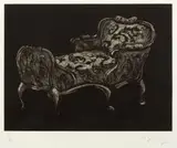 William Kentridge, Chaise Longue, etching and aquatint