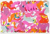 Orgy 4 by Walter Battiss, silkscreen in colours, sold May 2013