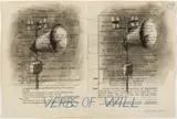 William Kentridge, Verbs of Will, charcoal and pencil crayon on book pages