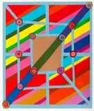 Neo-Marabaraba by Walter Battiss, silkscreen in colours, sold May 2013