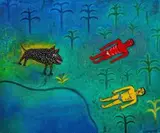 Bathers by Norman Catherine, oil on canvas, offered May 2013