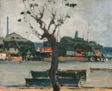 Pieter Wenning, Rowboats, Docks Beyond, Durban