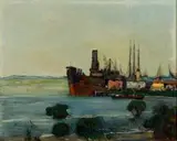 Pieter Wenning, Docked Ships, Durban Harbour