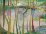 Maud Sumner, Bois du Boulogne, oil on canvas