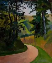 Ruth Everard Haden, Paysage, oil on canvas