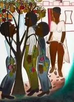 Alfred Thoba, Fruits of Life, oil on board