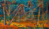 The Petrified Forest by Walter Battiss, oil on canvas, sold May 2013