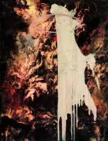 Johannes Phokela, Original Sin - Fall of the Damned as Damaged, 1959, mixed media on panel
