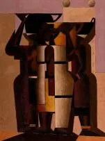 Diederick During, Water Carriers (recto); The Performance (verso), oil on board