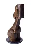Untitled (Nude Figure I) by Edoardo Villa, bronze with ochre patina, offered May 2013