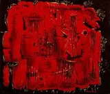 Red Abstract by Alexis Preller, oil on canvas, sold May 2013
