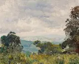 Looking Across George's Valley by Frans Oerder, oil on board, sold May 2013