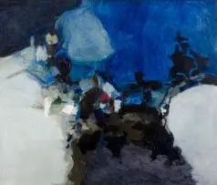 Abstract Composition by Douglas Portway, oil on canvas, sold May 2013