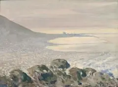 George William Pilkington, Cape Town, oil on board