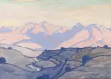 The Ausbergen, Namibia by Jacobus Hendrik Pierneef, watercolour, sold Oct 2012