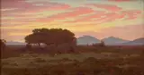 Jan Ernst Abraham Volschenk, Melkhout Trees (Evening) (R'dale)
