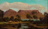 Tinus de Jongh, Table Mountain from Milnerton