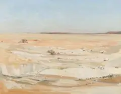 Walter Westbrook, Barren Landscape, oil on canvas