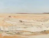 Walter Westbrook, Barren Landscape, oil on canvas