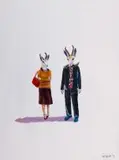 Diana Hyslop, Mr and Mrs, oil on canvas