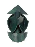 Bird by Edoardo Villa, painted steel, sold Nov 2012