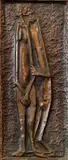 Lucas Sithole, Naked Couple (LS6315), moulded, patinated copper plaque