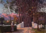 A Cape Gateway by Hugo Naude, oil on canvas, sold Nov 2012