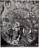 John Muafangejo, Vision of Eden, Adam and Eve