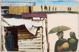 Sam Nhlengethwa, At the Beach