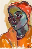 Irma Stern, Young Swazi Woman, gouache
