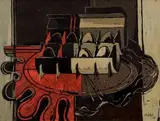 Alexis Preller, Egg Box, oil on canvas