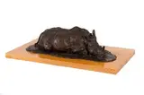 Dylan Lewis, Sleeping White Rhinoceros Maquette