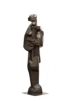 Edoardo Villa, Mother and Child, bronze with a dark brown patina