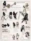 News From Nowhere by William Kentridge, two colour lithograph with letterpress, collage and hand colouring, sold Nov 2012