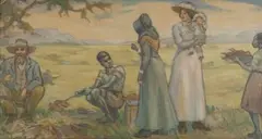 Erich Mayer, A Trek Family Preparing a Meal