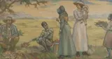 Erich Mayer, A Trek Family Preparing a Meal