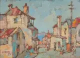 Gregoire Boonzaier, House and Table Bay, De Villiers St. Dist Six, CTown