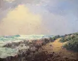 A Seascape by Willem Hermanus Coetzer, oil on board, offered Nov 2011