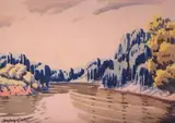 Sydney Carter, A River Landscape