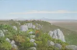 Jan Ernst Abraham Volschenk, A View from a Rocky Hilltop, Riversdale