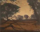 Willem Hermanus Coetzer, Elephants in a Forest