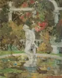 Terence McCaw, A Statue of Venus in a Lily Pond