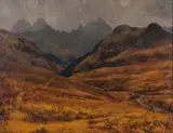 Edward Roworth, Snow Showers on Cathedral Peak, Drakensberg