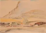 Clarens, OVS by Jacobus Hendrik Pierneef, watercolour over pencil, sold Nov 2011